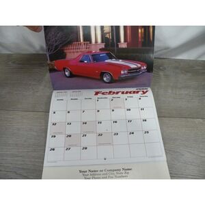 NAPA Auto Parts 2007 Classic Muscle Car Advertising Calendar El Camino GTO